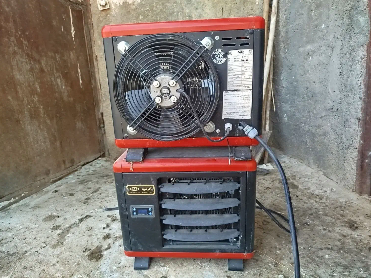 بخاری برقی فن دار تک فاز|بخاری، هیتر، شومینه|دورود, |دیوار