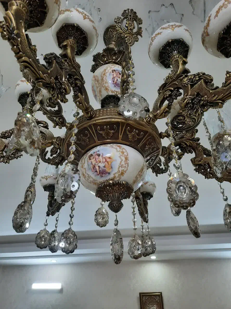 لوستر سلطنتی برنجی|لوستر و چراغ آویز|مشهد, شهید مطهری|دیوار