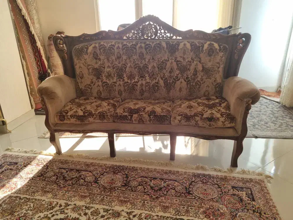 مبل ۹نفره چوب راش|مبلمان خانگی و میز عسلی|الوند, |دیوار