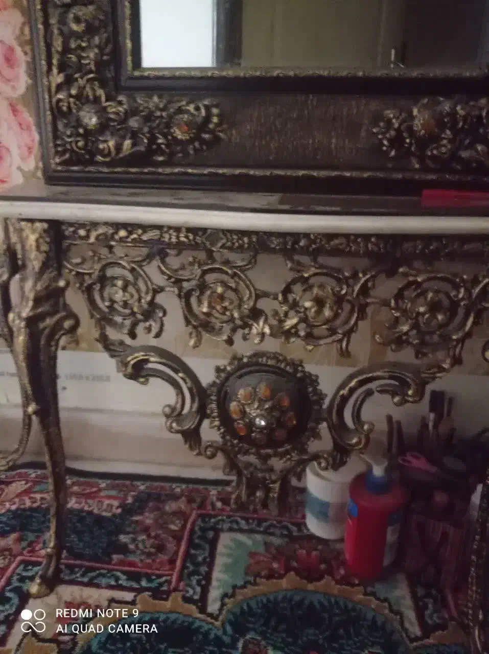 کنسول و آیینه زیبا|بوفه، ویترین، کنسول|اسلام‌شهر, شهرک سالور|دیوار