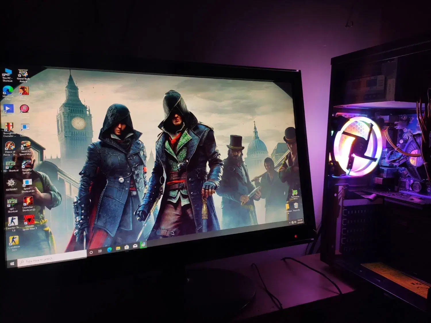 کیس گیمینگ رم۱۶ گرافیک۱۰|رایانه رومیزی|نجف‌آباد, یزدانشهر|دیوار