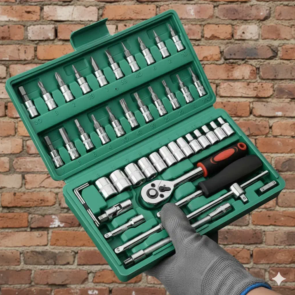 جعبه بکس ۴۵پارچه مدل MaxToolPro/ست کامل و بینظیر|ابزارآلات|میبد, |دیوار