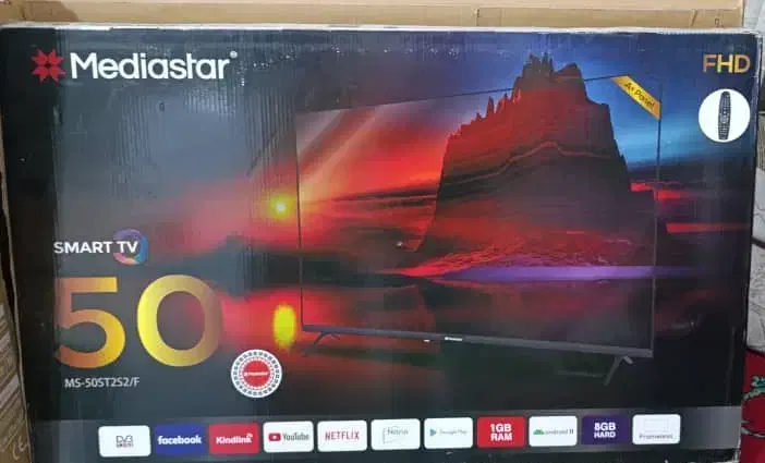 تلویزیون ال ای دی ۵۰اینج مدیا استار فورکی اندروید|تلویزیون و پروژکتور|آبادان, |دیوار