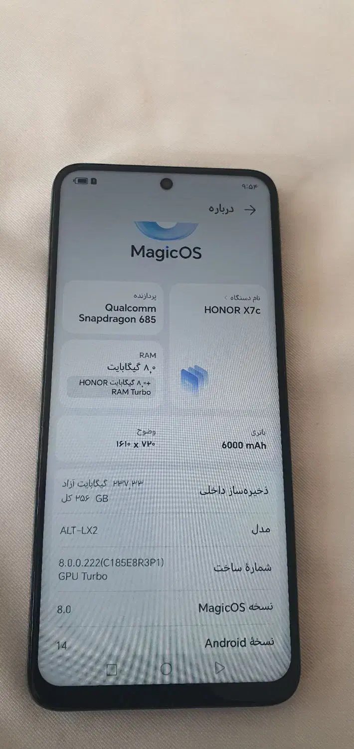 HONOR X7C & HONOR 200Lite 5Gمثل نو،پنج ماه کارکرد|موبایل|نجفآباد, دانش|دیوار
