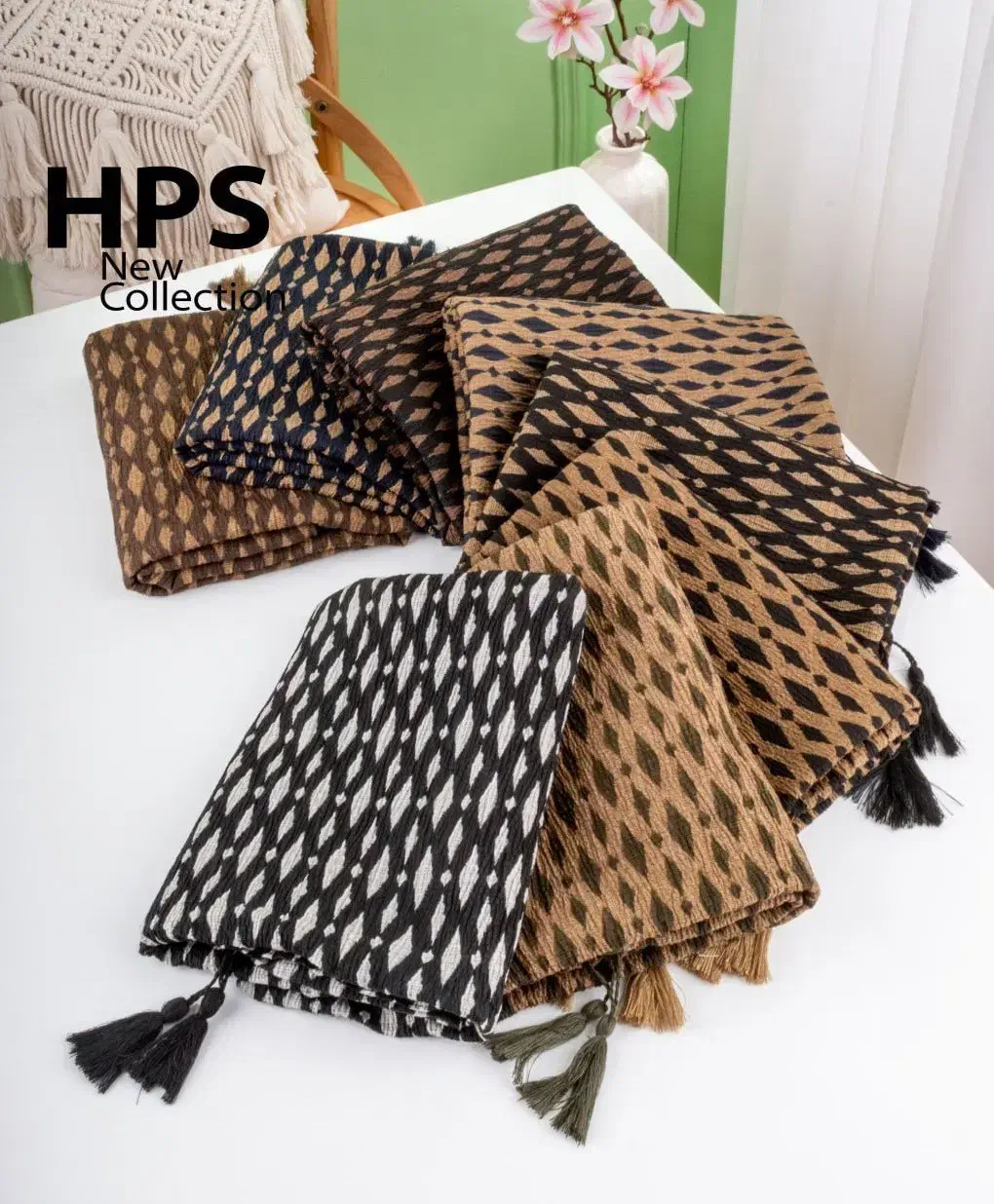 شال کریشه منگوله دار HPS|لباس|شوش, |دیوار