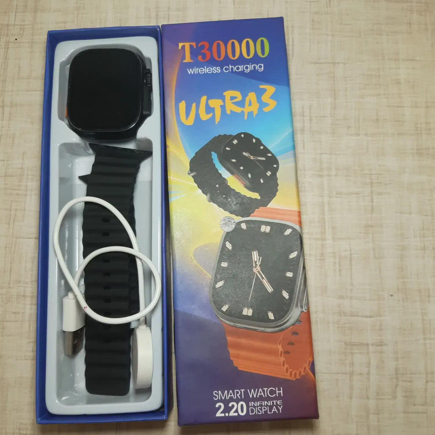 ساعت هوشمند اولترا تی ۳۰۰۰ با کلی کارایی واچ فیس|ساعت|سیرجان, |دیوار