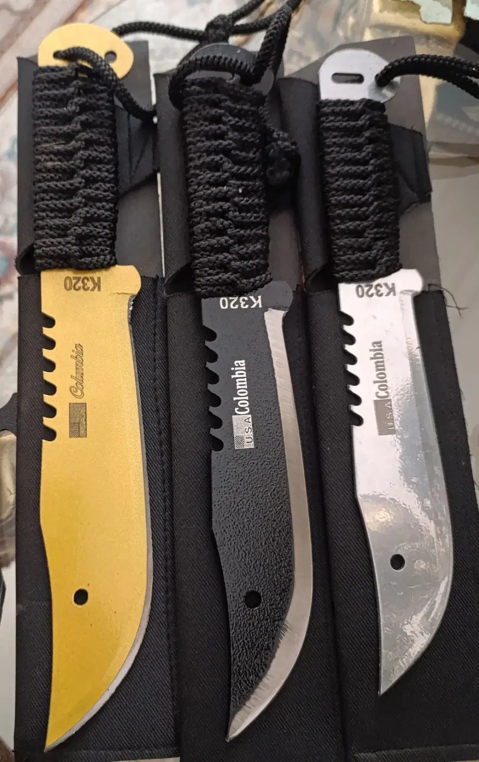 چاقو کلمبیا کوهنوردی در سه رنگ|کوهنوردی و کمپینگ|سبزوار, قاضی زاد|دیوار