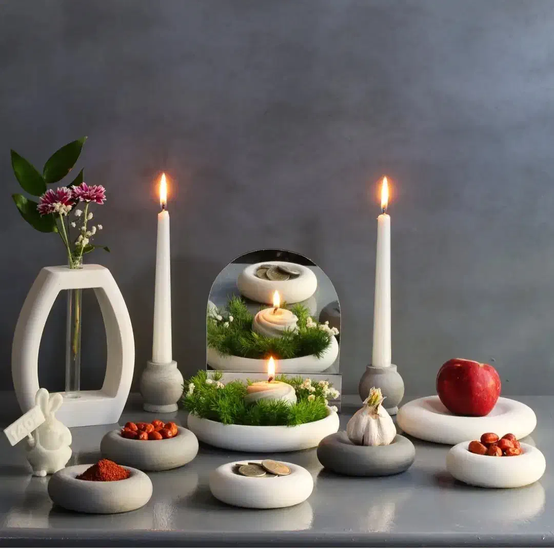 قالب سیلیکونی هفت سین دست دوم در حد نو|صنایع دستی و سایر لوازم تزئینی|فولادشهر, B7|دیوار