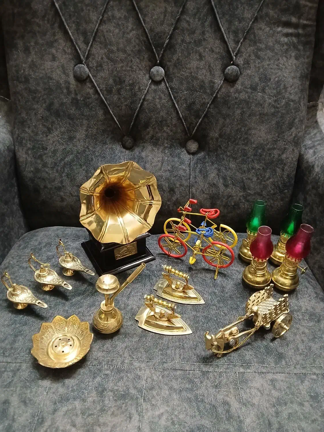 دله قهوه برنجی برنزی کلکسیون ظروف آشپزخانه مجسمه|کلکسیون اشیاء عتیقه|تهران, افسریه جنوبی|دیوار