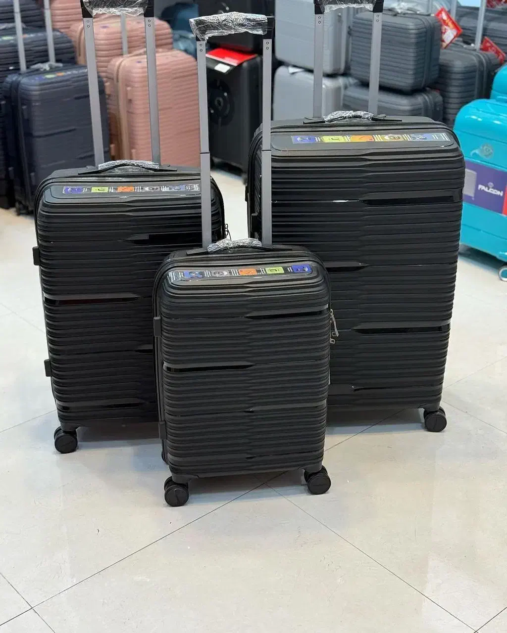 چمدان 3تیکه مدل 01ppصدرصد نشکن تک و عمده|کیف، کفش، کمربند|اصفهان, ملاصدرا|دیوار