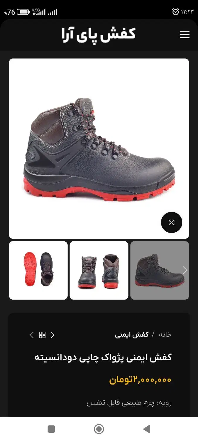 کفش ایمنی طبی payara|کیف، کفش، کمربند|شهرضا, |دیوار