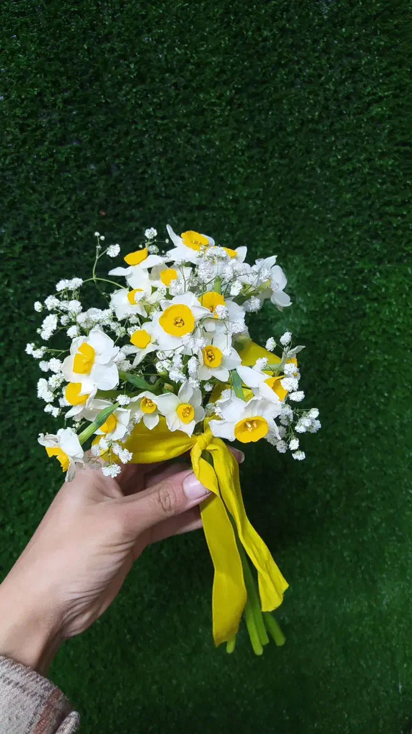 گلدان گل نرگس|گل مصنوعی|صفادشت, |دیوار