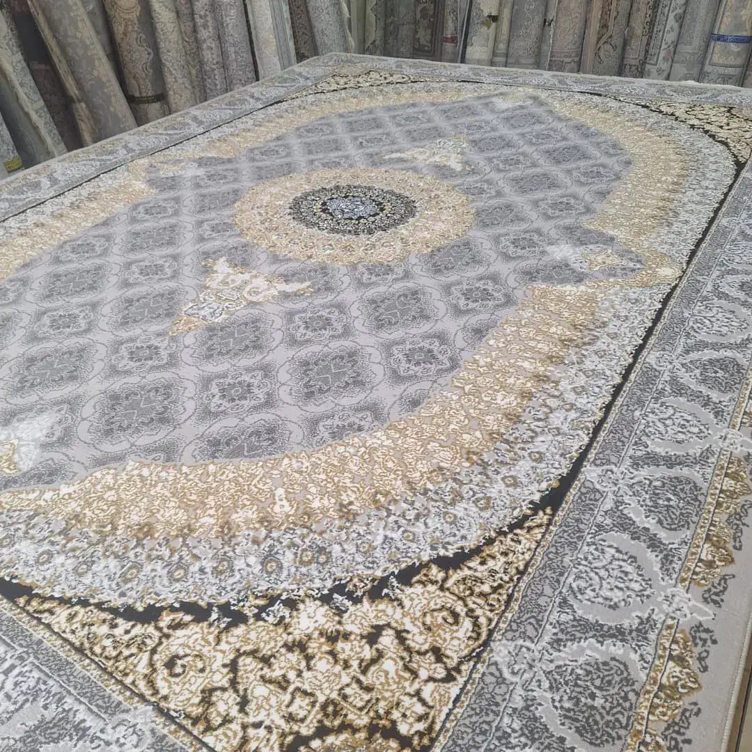 فرش ماشینی مجلل ورساچه زمینه ذغالی ++)/|فرش|اصفهان, عطار نیشابوری|دیوار
