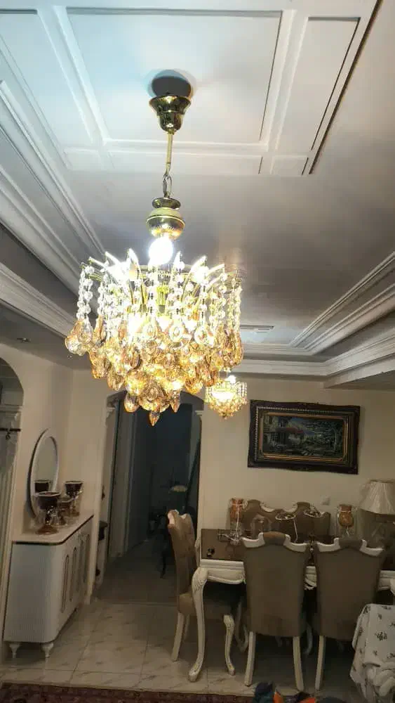 یک جفت لوستر ۶ شعله بسیار تمیز|لوستر و چراغ آویز|همدان, |دیوار