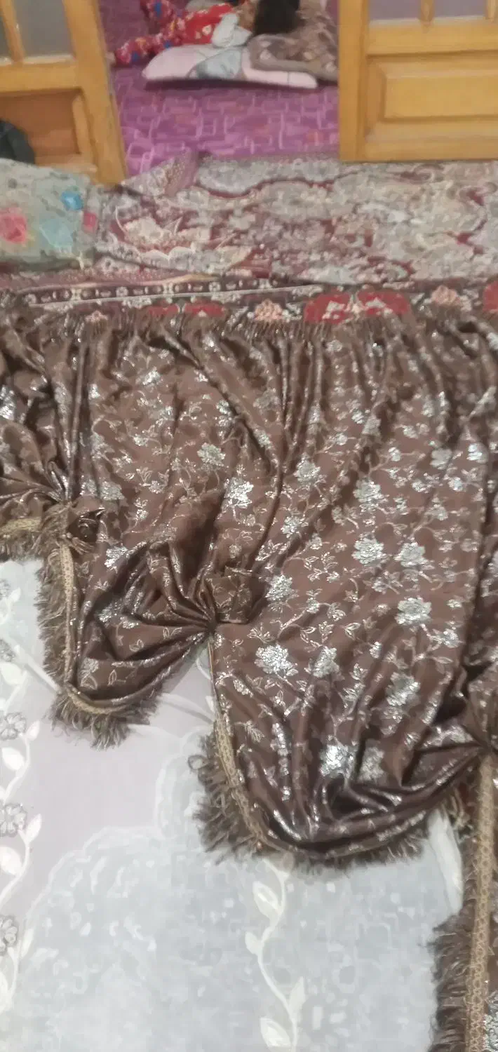 پرده پذیرایی ۲عدد باهم|پرده، رانر، رومیزی|اهواز, کمپلو جنوبی|دیوار