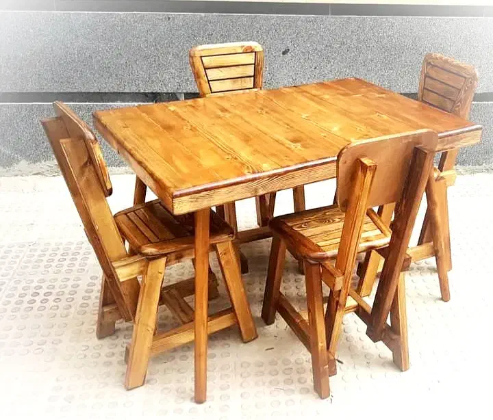 میز صندلی چوبی فلزی|میز و صندلی غذاخوری|مرودشت, دولت آباد|دیوار