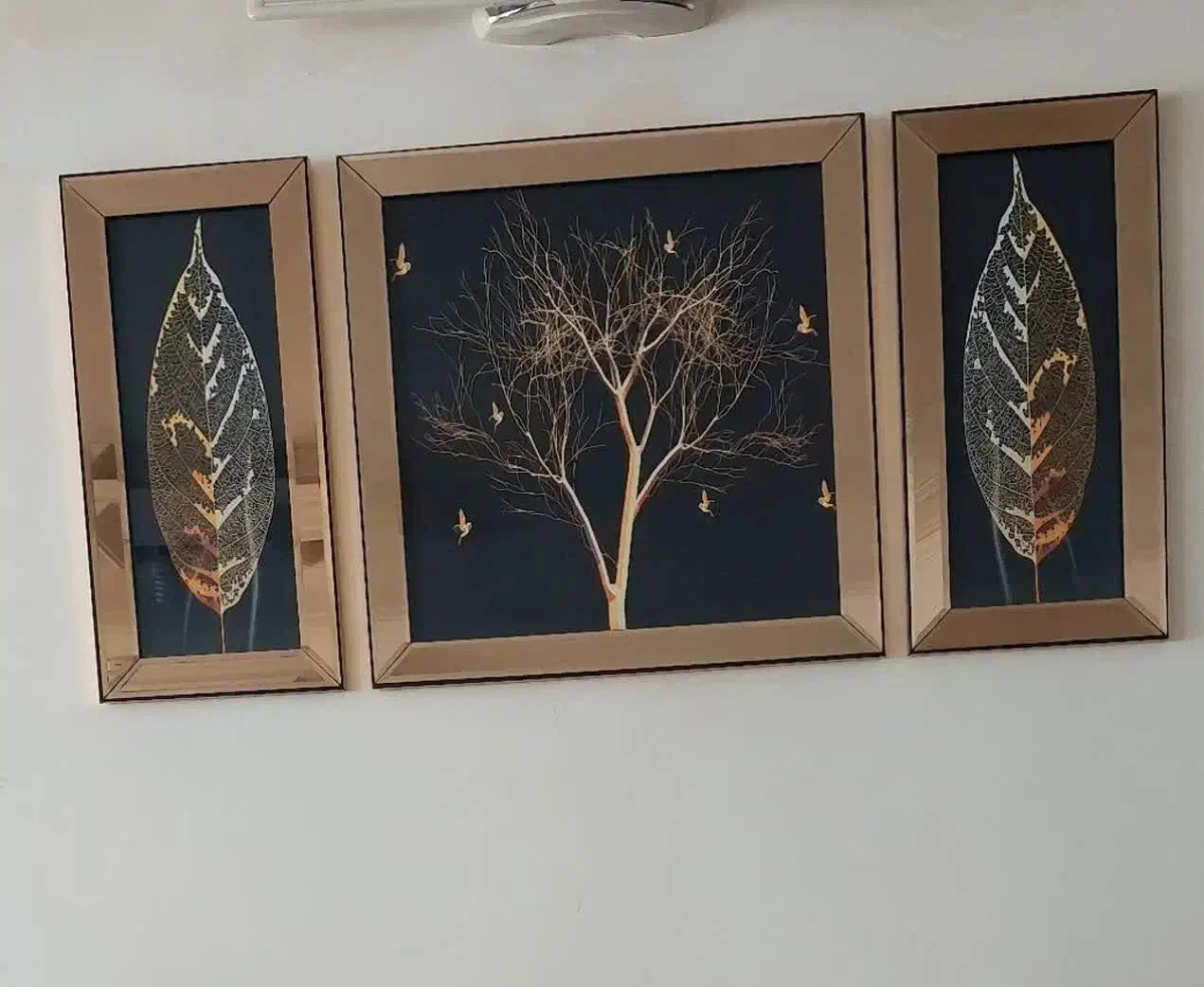 قاب سه تیکه آینه ای کاملا تمیز|تابلو، نقاشی، عکس|بروجرد, |دیوار