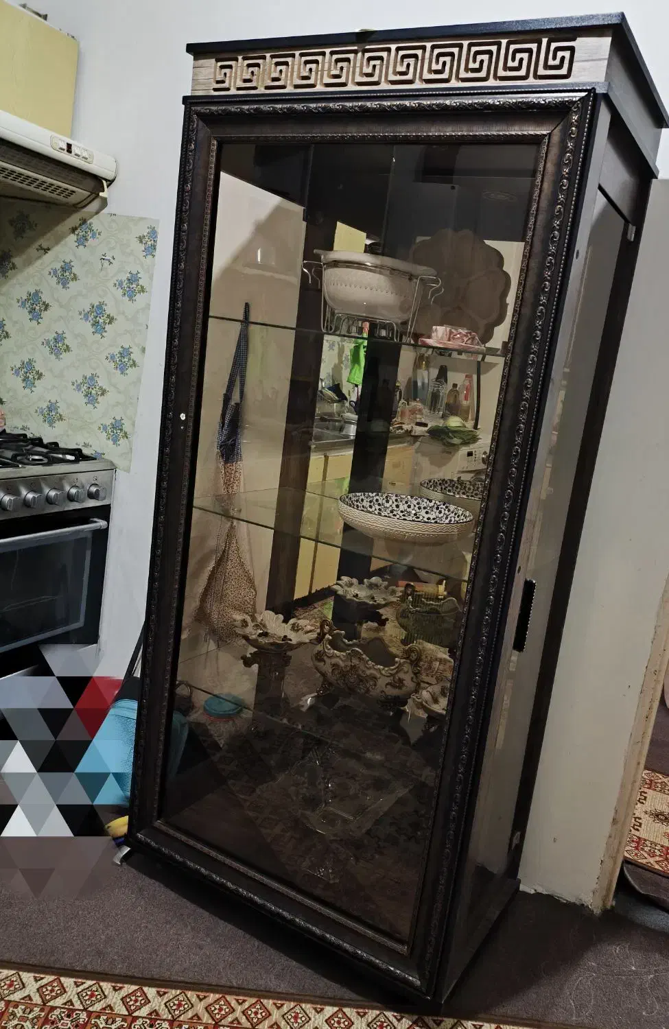 بوفه چوبی|بوفه، ویترین، کنسول|لشت نشا, |دیوار