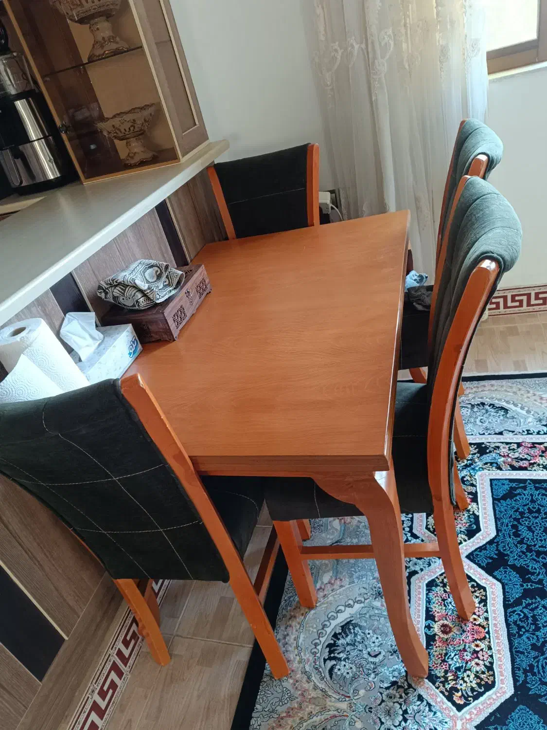 میز نهار خوری|میز و صندلی غذاخوری|بابل, |دیوار