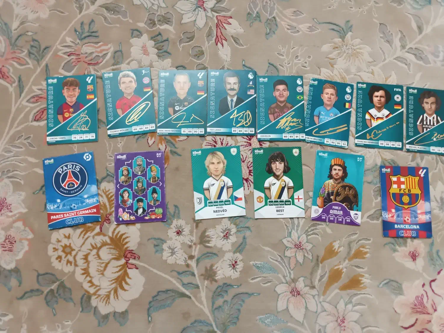 ۹عدد کارت امضا ۲عددکلاب ۲عددنوروزی ۲عددبالون دور|کلکسیون و سرگرمی|آران و بیدگل, |دیوار