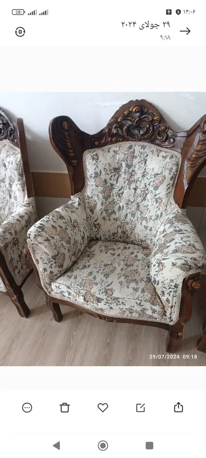 فروش مبل ۹نفره کاملا سالم و تمیز|مبلمان خانگی و میز عسلی|گناباد, |دیوار