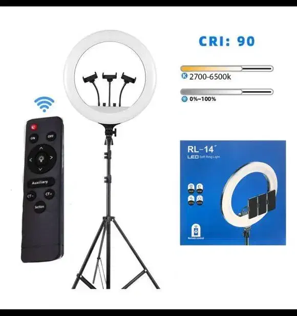 رینگ لایت آر ال 14 اینچی|دوربین عکاسی و فیلم‌برداری|شیراز, شهرک پرواز|دیوار