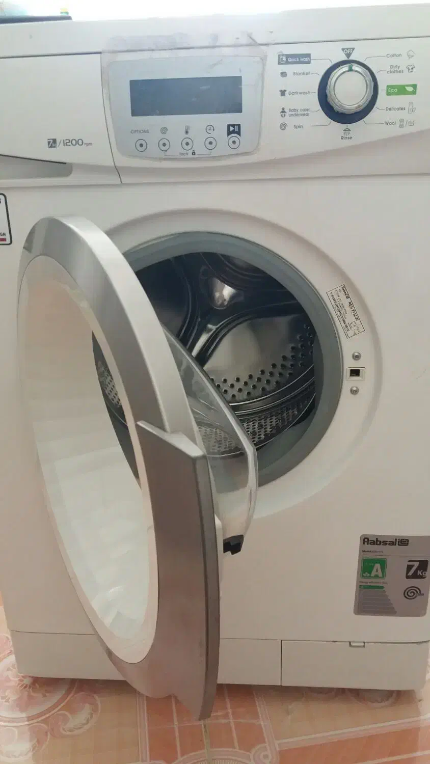لباسشویی۷ کیلویی Absal|ماشین لباسشویی و خشک‌کن لباس|زیویه, |دیوار