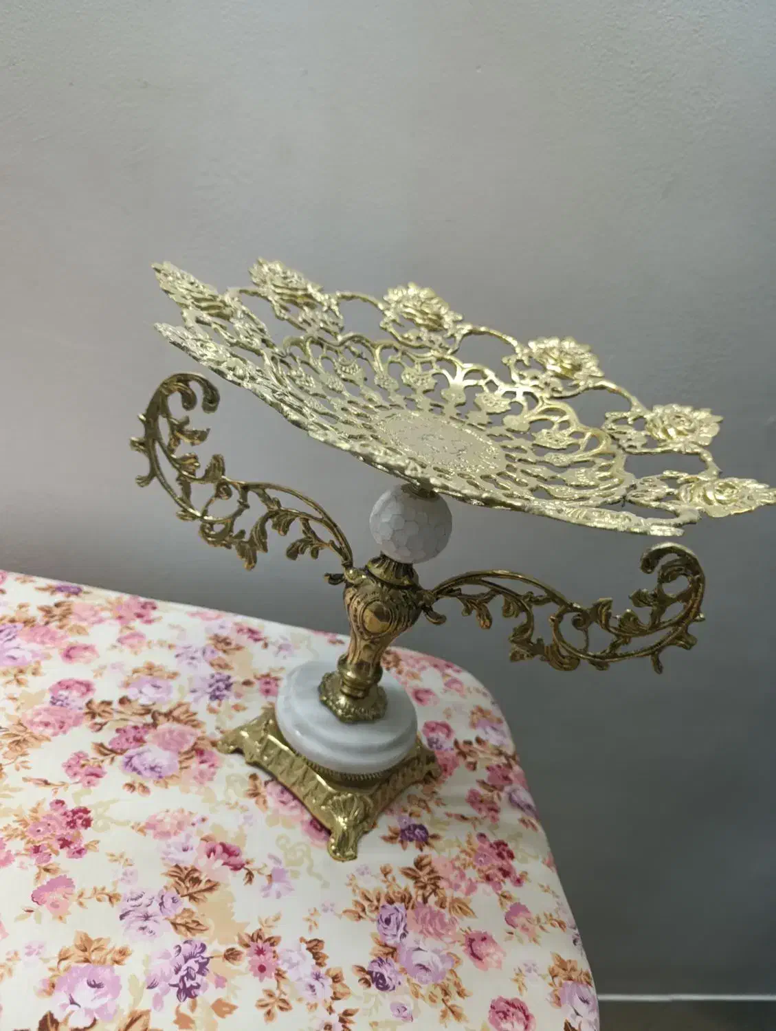 ست سه تیکه     جنس برنج|ظروف سرو و پذیرایی|کاشان, عربها|دیوار