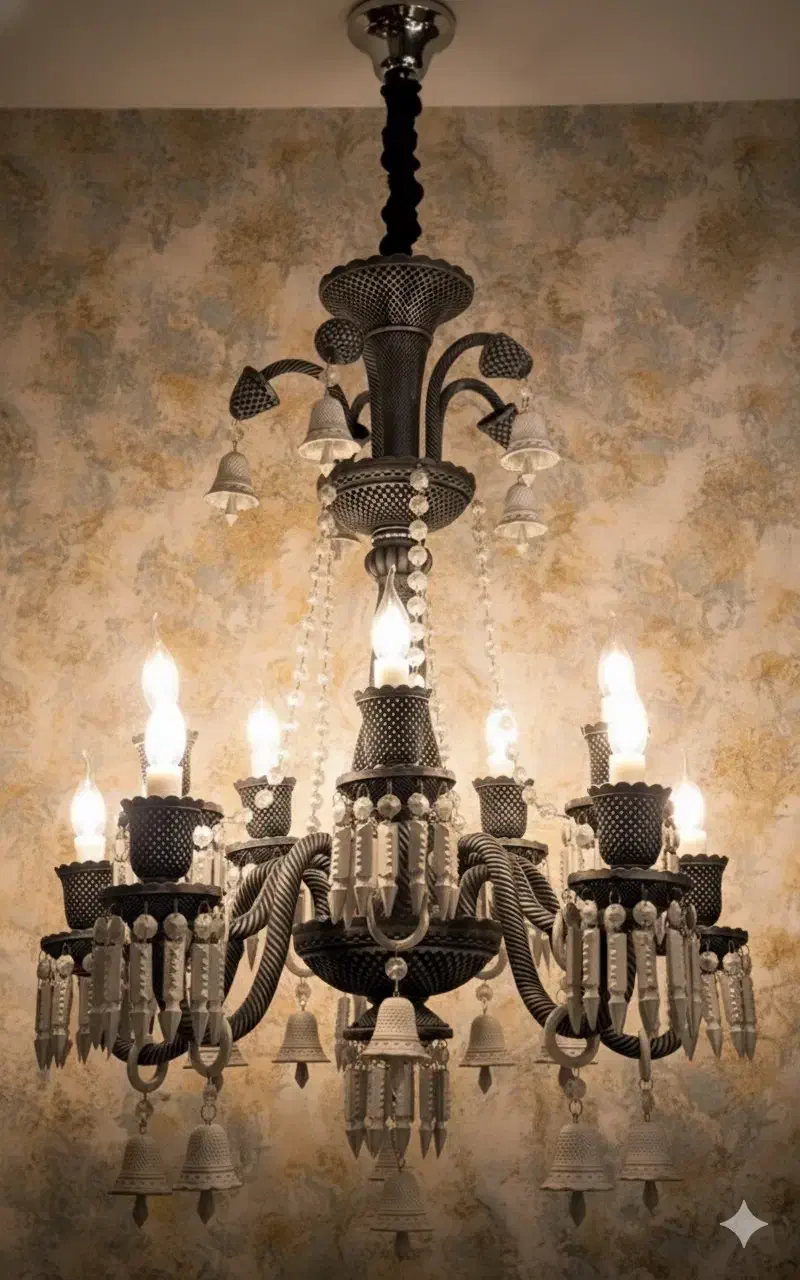 لوستر باکارا طوسی|لوستر و چراغ آویز|تهران, وردآورد|دیوار