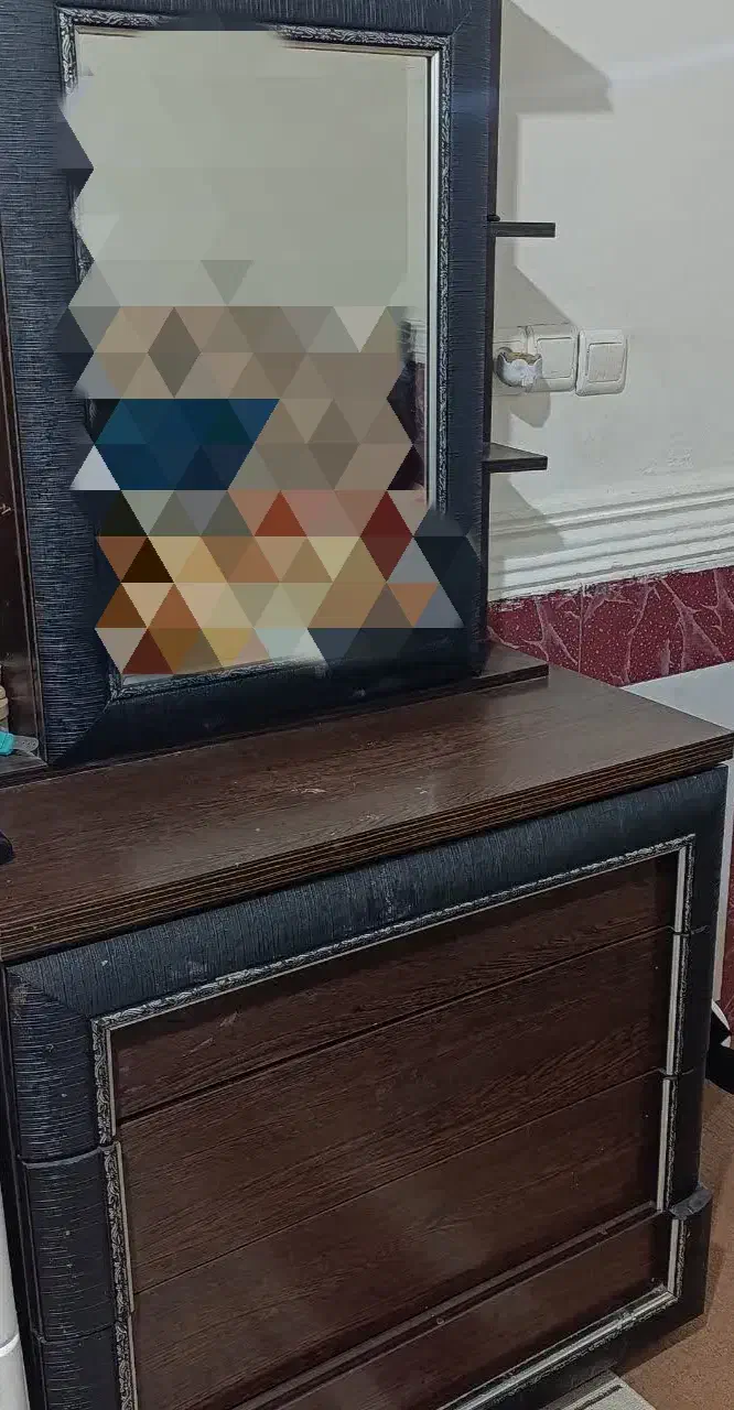 میز دراور و آینه|جاکفشی، کمد، دراور|امیدیه, |دیوار