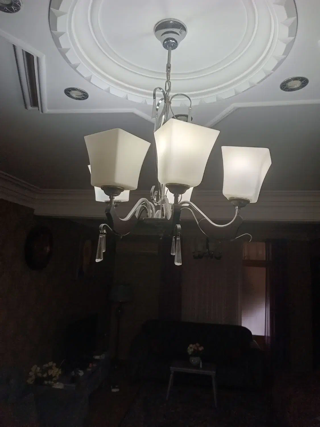 لوستر سقفی 2 عدد در حد نو|لوستر و چراغ آویز|رشت, پل تالشان|دیوار