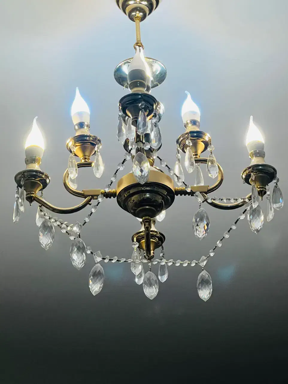 لوستر ۸ شاخه رنگ ثابت|لوستر و چراغ آویز|تبریز, |دیوار