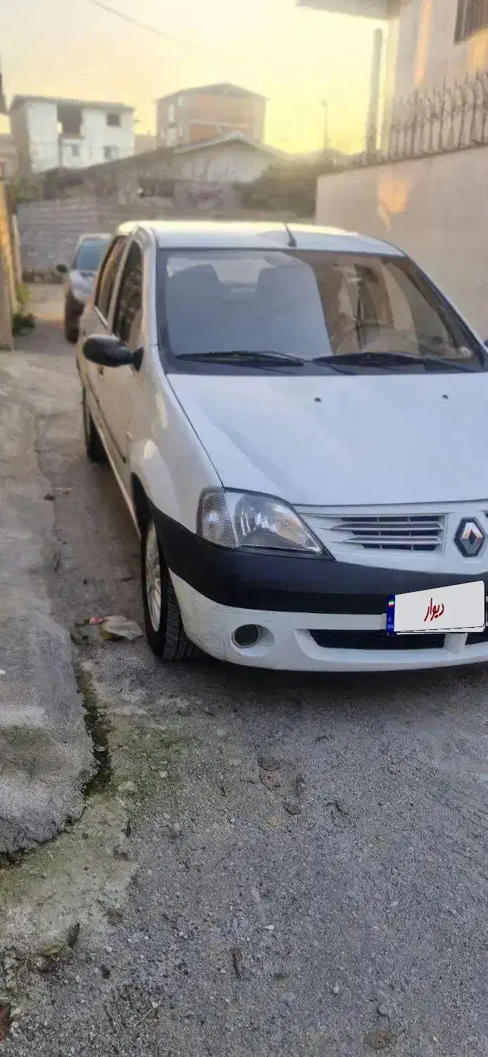 رنو تندر ۹۰ مدل ۱۳۹۰E2 سفیدL90پارس خودرو|خودرو سواری و وانت|قائم‌شهر, |دیوار