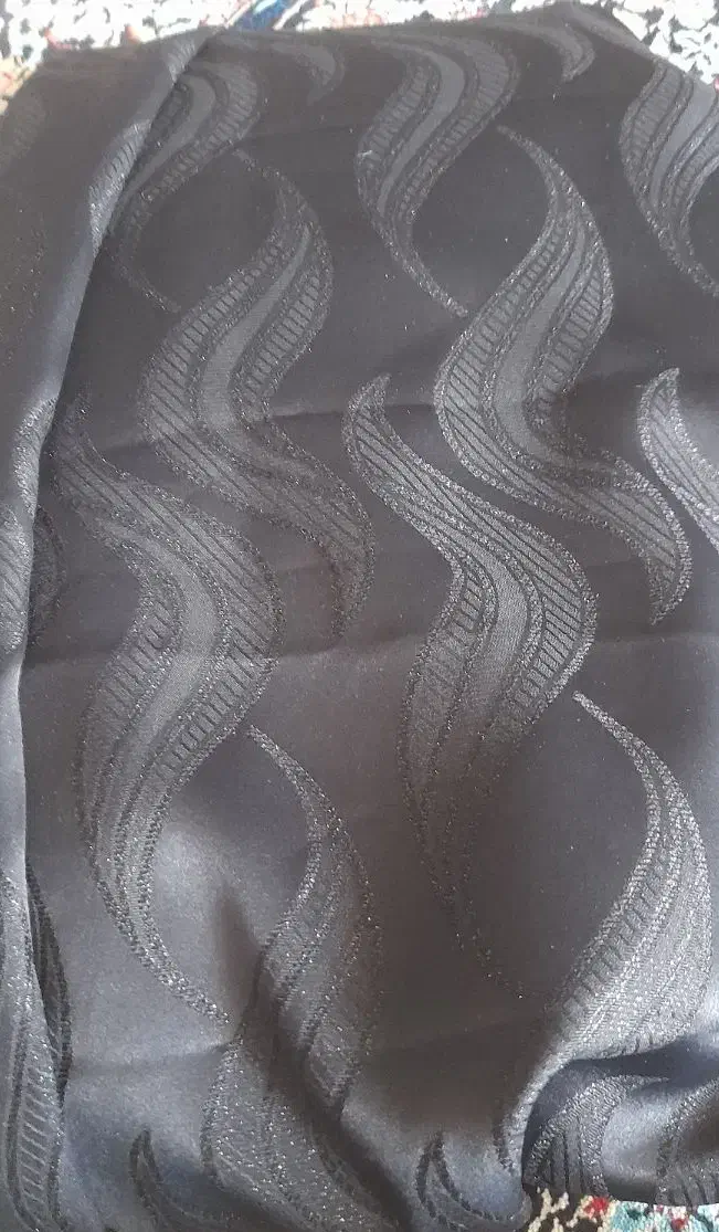 پارچه چادری اعلا الگانس مشکی طرح دار|لباس|کرمان, |دیوار