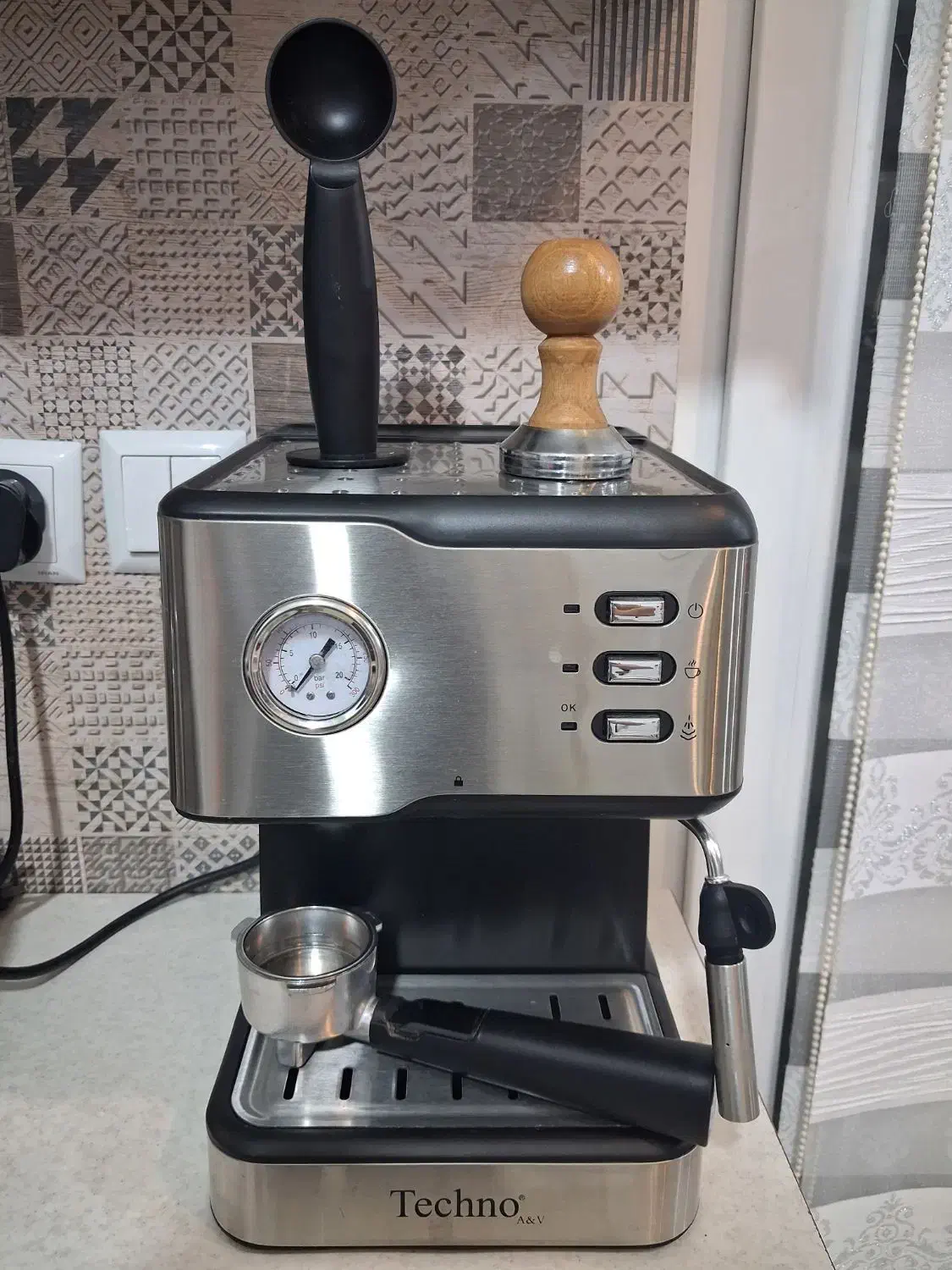 اسپرسو ساز تکنو|سماور، چای‌ساز، قهوه‌ساز|صومعه‌سرا, |دیوار