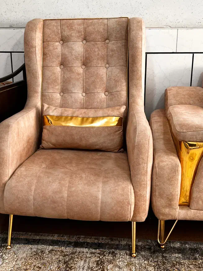 مبل راحتی کرم|مبلمان خانگی و میز عسلی|لنجان, |دیوار