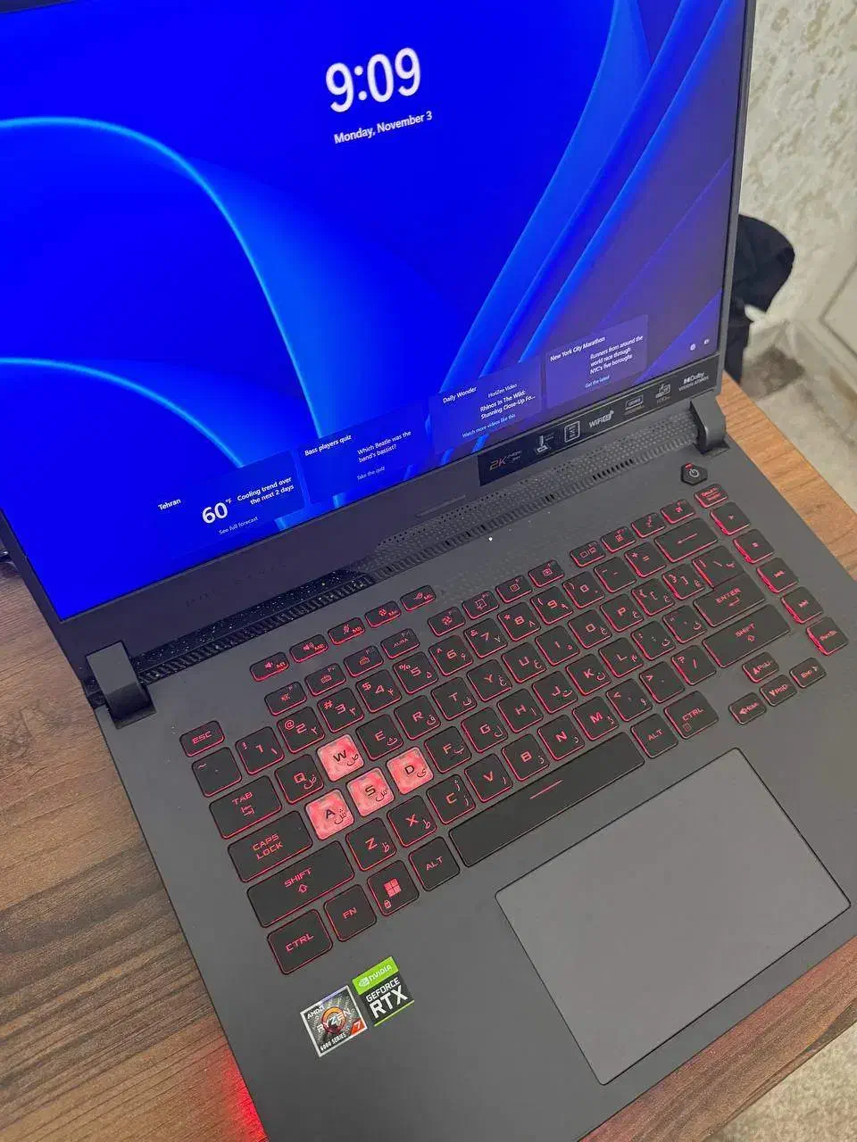 لپتاپ ASUS ROG Strix G513RM ، Ryzen 7 ، RTX 3060|رایانه همراه|تهران, ستارخان|دیوار