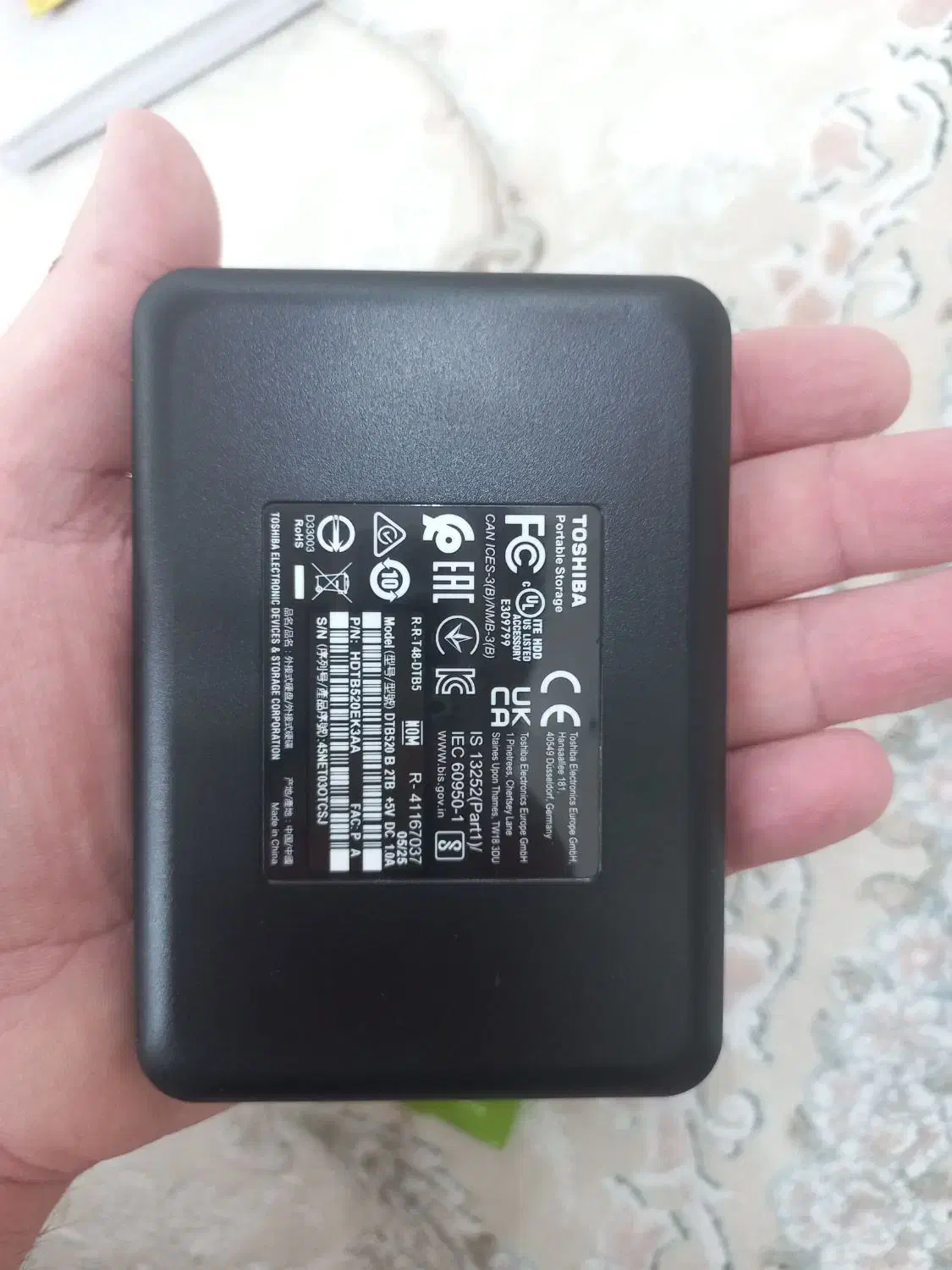 هارد اکسترنال toshiba canvio ترا2|قطعات و لوازم جانبی رایانه|خرم‌آباد, |دیوار