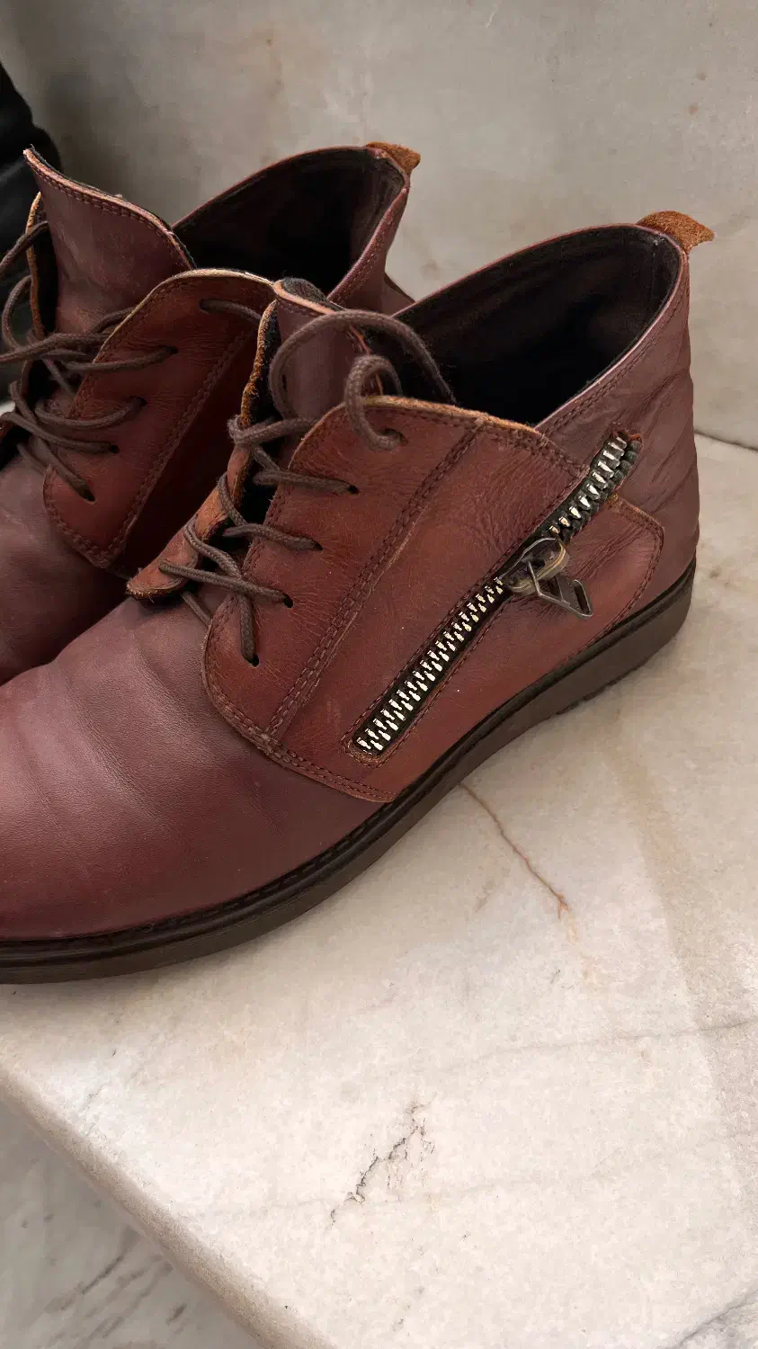 نیم بوت چرم اصل|کیف، کفش، کمربند|اراک, |دیوار