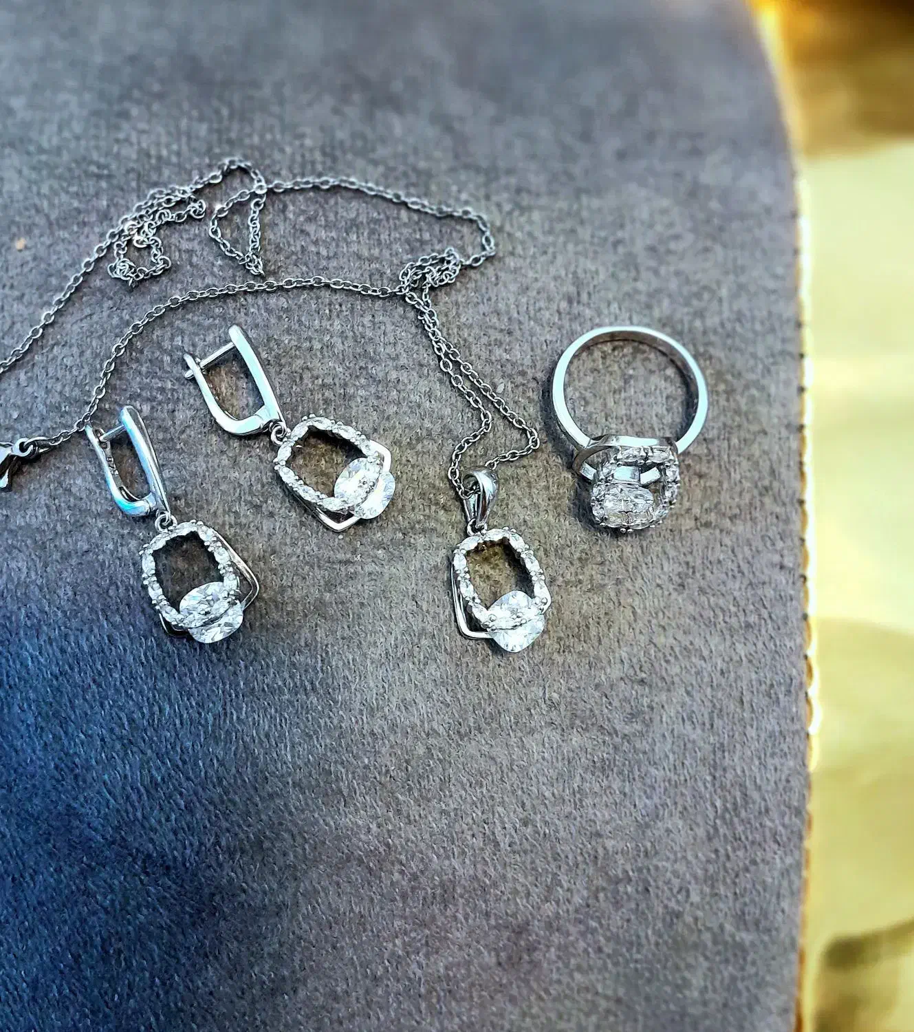 نیم ست نقره|جواهرات|قوچان, |دیوار