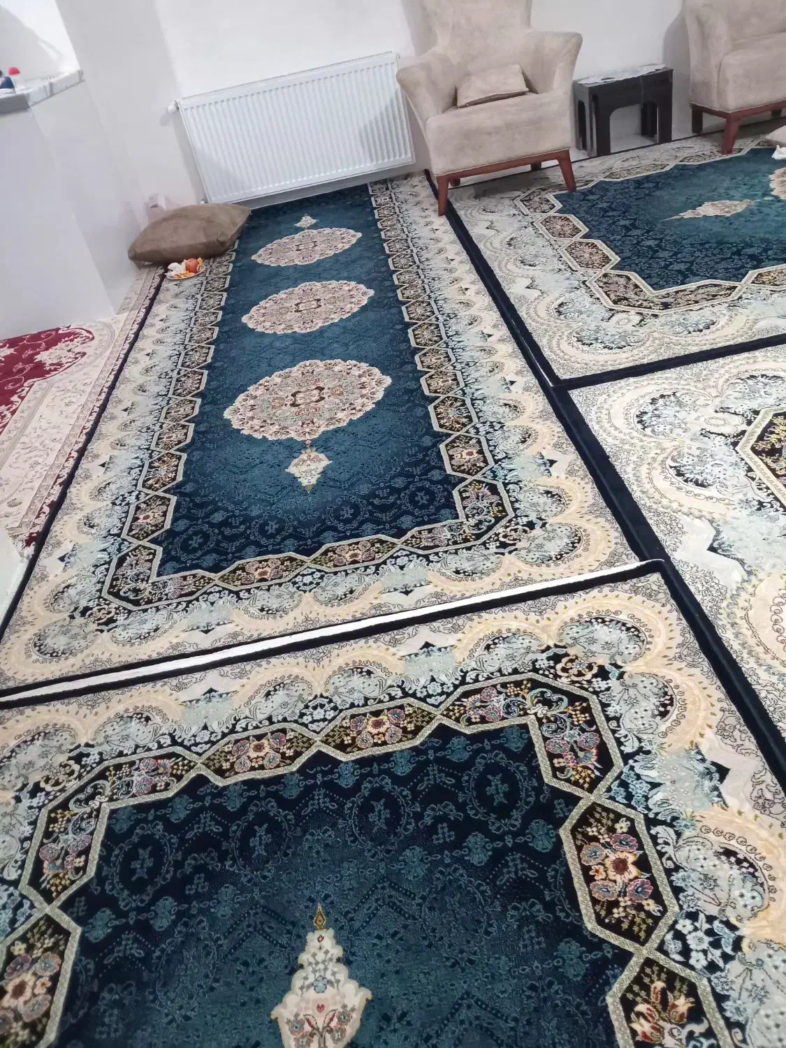 فرش کناره و پذیرائی|فرش|ماهدشت, |دیوار