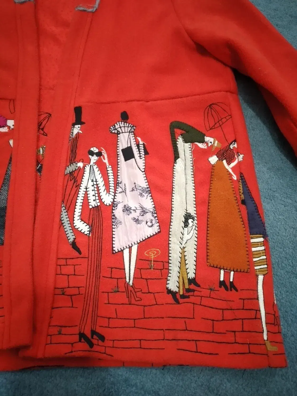 پالتوی فوترتیکه دوزی شده|لباس|ایلام, |دیوار