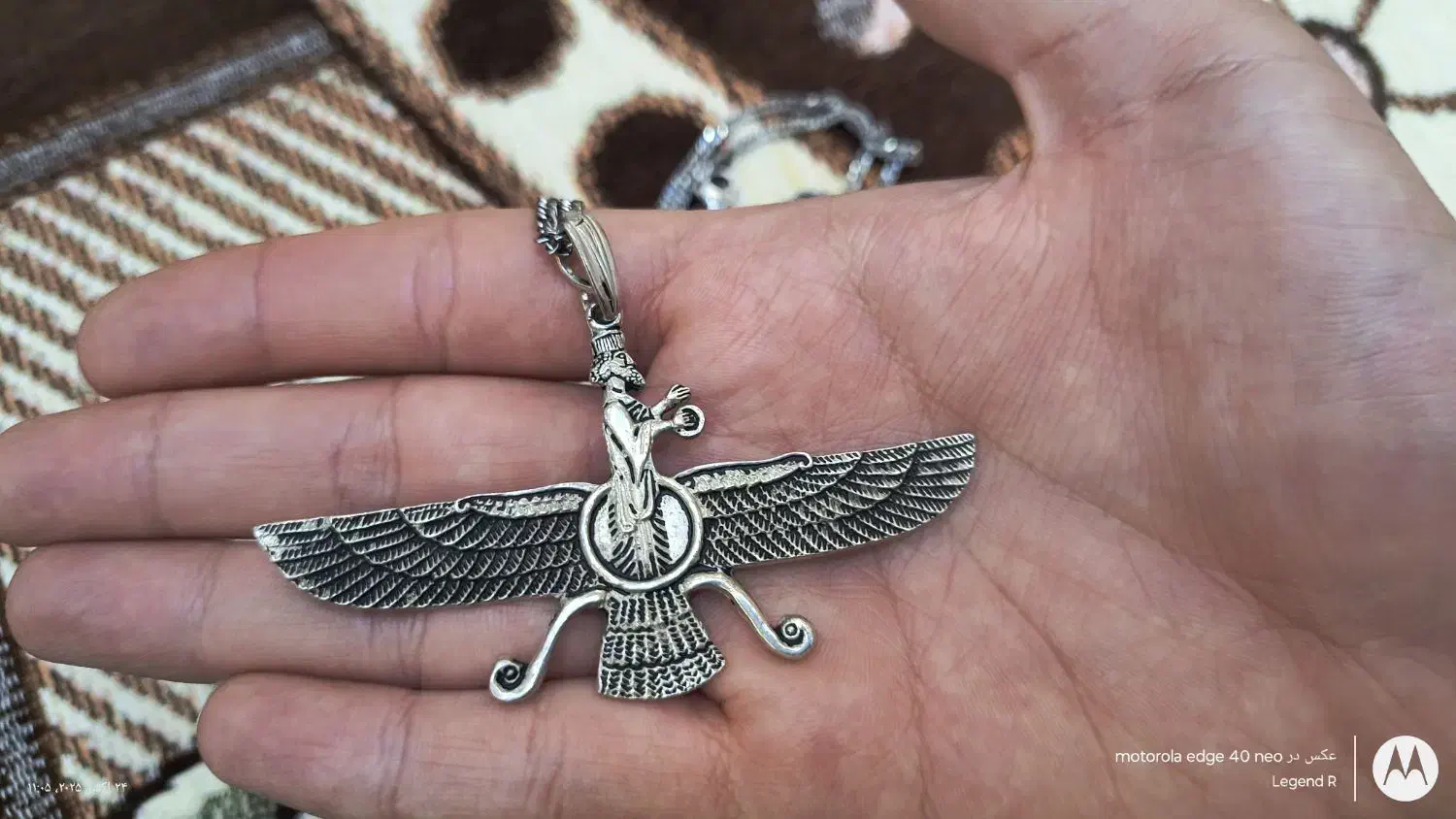 پلاک نقره بزرگ فروهر|جواهرات|اهواز, کیانشهر|دیوار