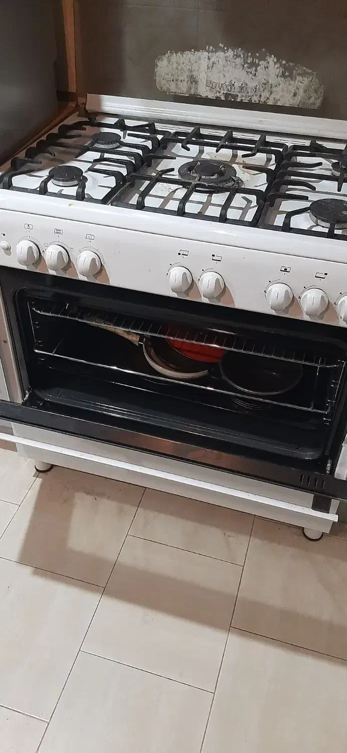 گاز ۵ شعله با فر . مارک scar ترکیه و جوجه گردان|اجاق گاز و لوازم برقی پخت‌وپز|مشهد, هفت تیر (حافظ)|دیوار