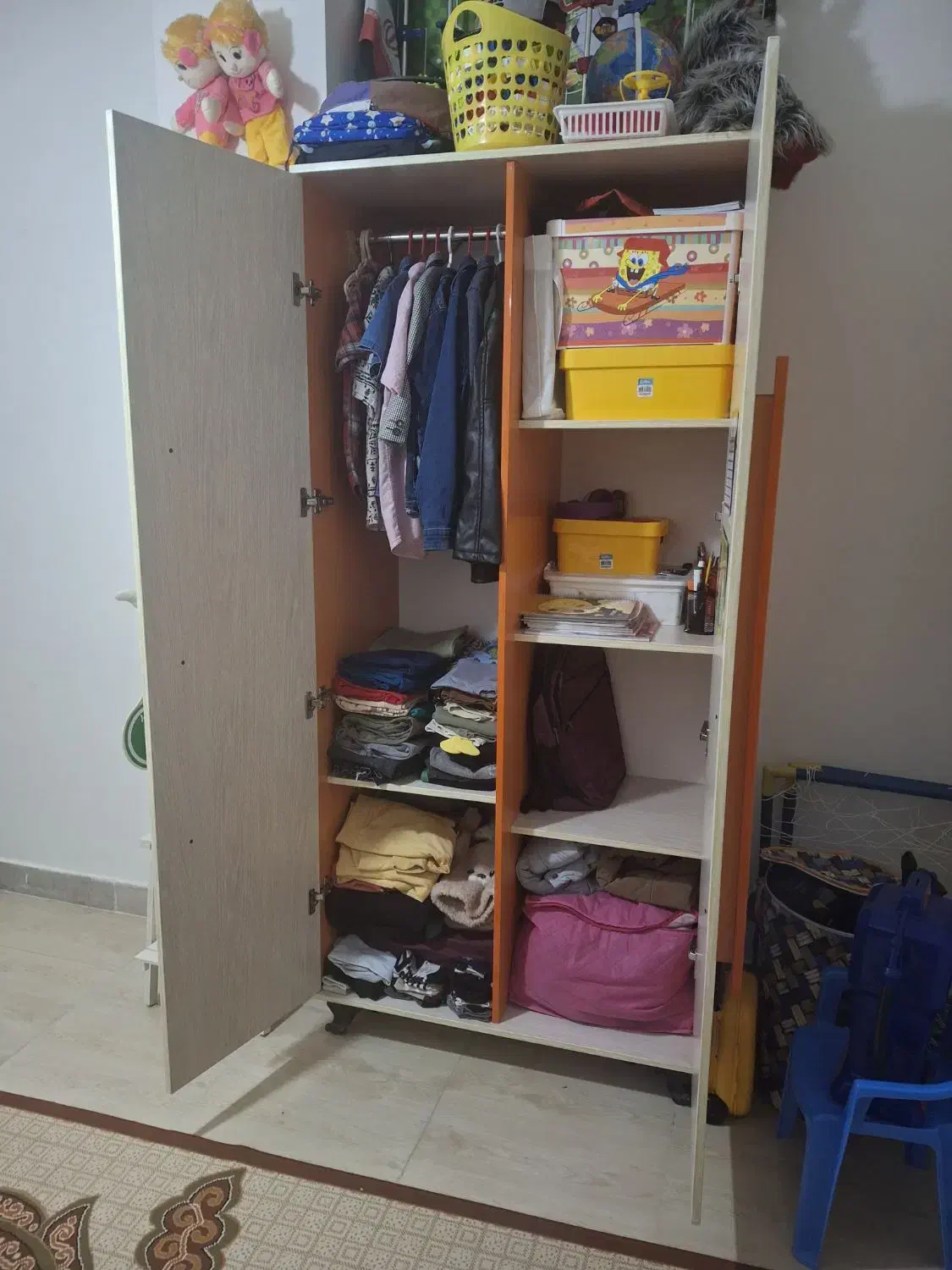 کمد کودک و نوجوان|جاکفشی، کمد، دراور|گرگان, |دیوار