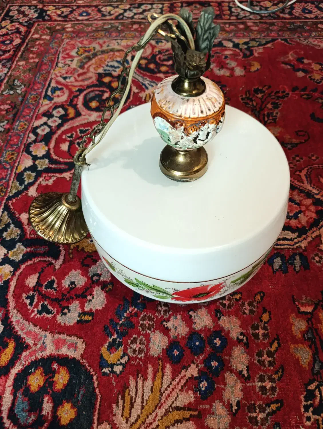 لوستر چینی قدیمی|لوستر و چراغ آویز|مشهد, ادیب نیشابوری (شهرک غرب)|دیوار