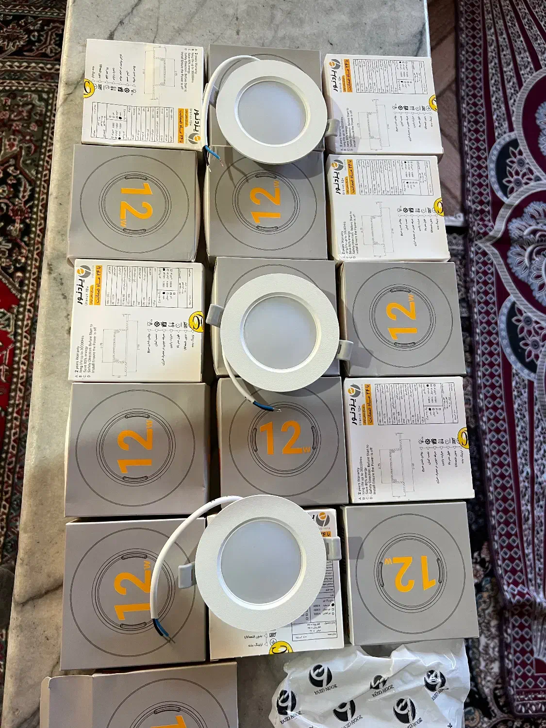 چراغ سقفی کناف ۱۲ وات|لامپ و چراغ|پارسآباد, |دیوار