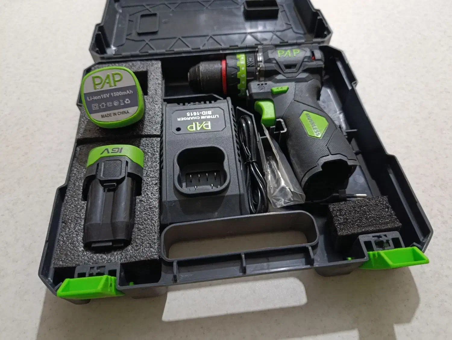 دریل شارژی PAP براشلس BD1615|ماشین‌آلات صنعتی|قم, نیروگاه|دیوار