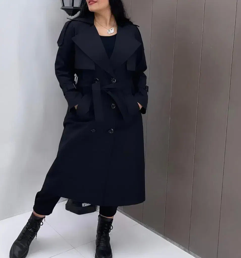 کت چرم چرمی بلند و بارانی مشکی بلند|لباس|رشت, نیکمرام|دیوار