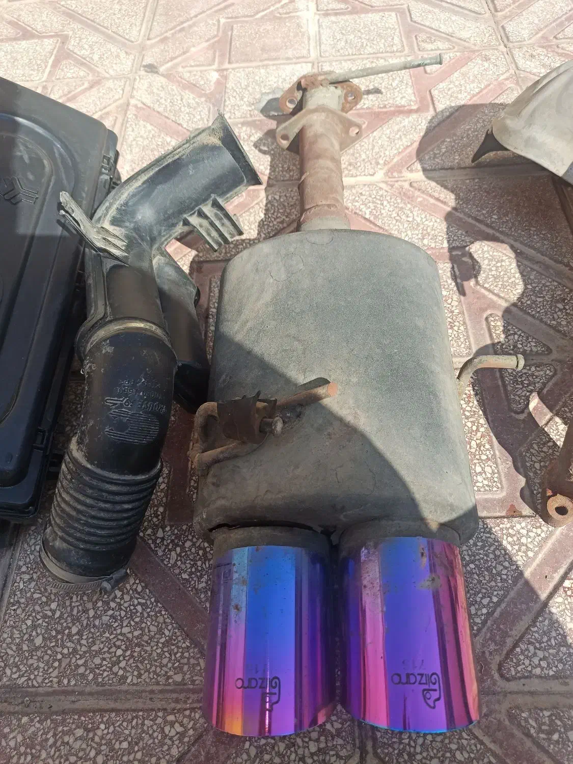 منبع اگزوز 715 دولول|قطعات یدکی و لوازم جانبی|رباط‌کریم, رباط‌کریم|دیوار